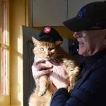 Whonnock resident Paul Stanley holds Sid, the honorary postmaster for the Whonnock Post Office. (Colleen Flanagan/The News)